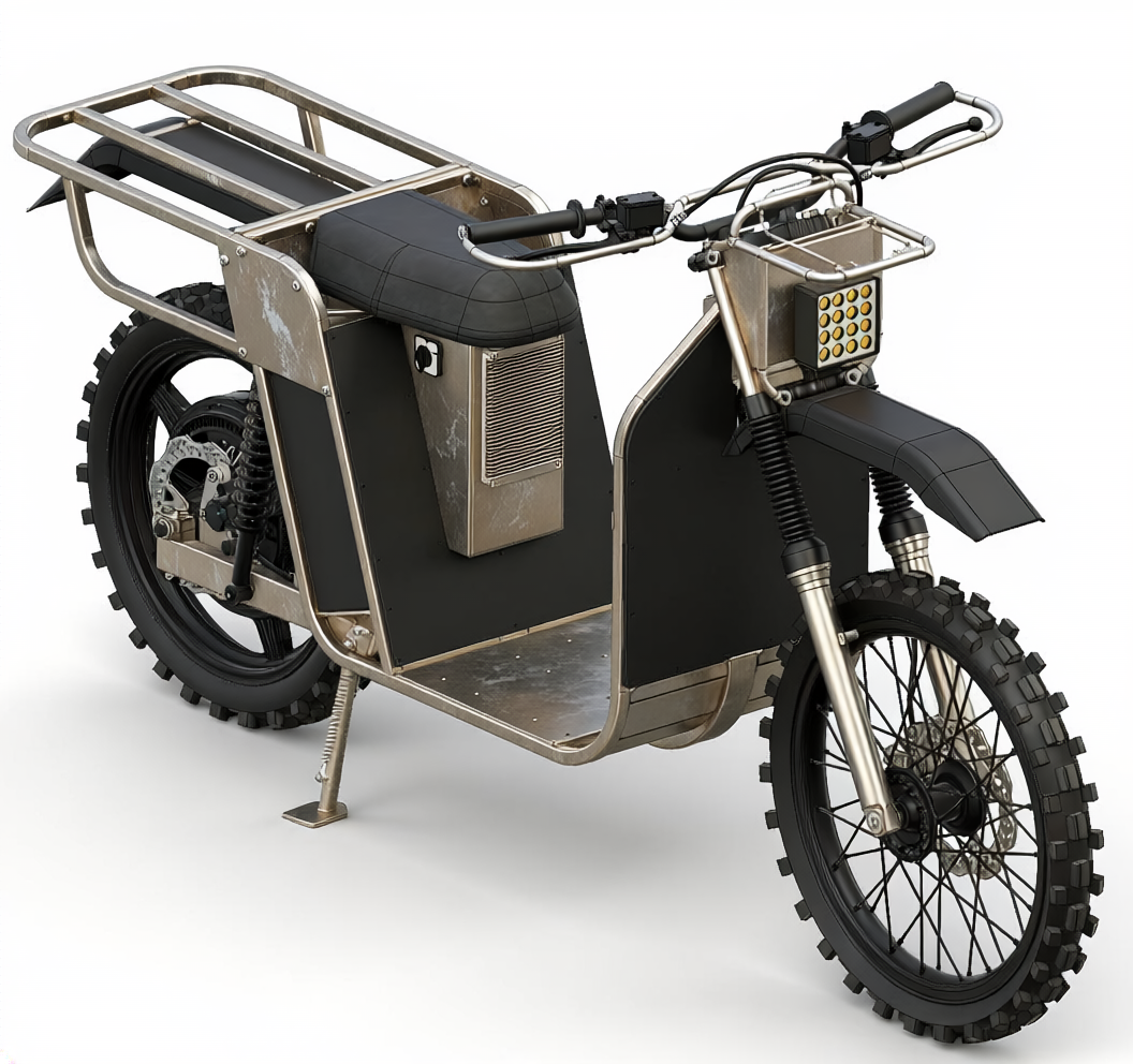 Galvbike — Electric Farm Bike render