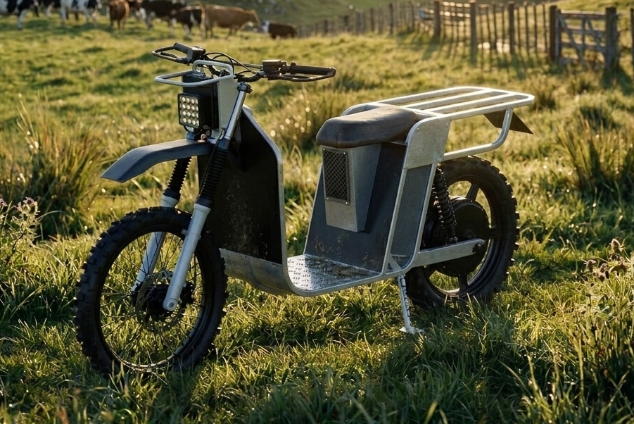 Galvbike — Electric Farm Bike render