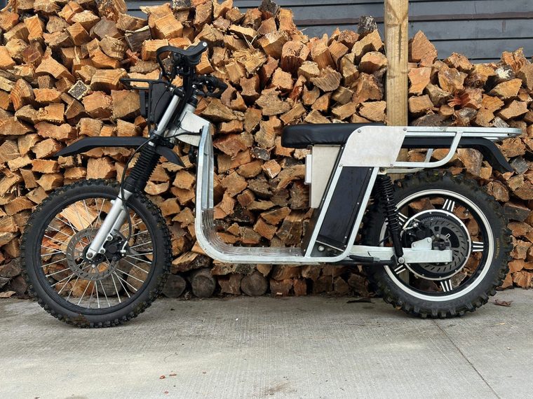 The hot-dip galvanised frame of the Galvbike